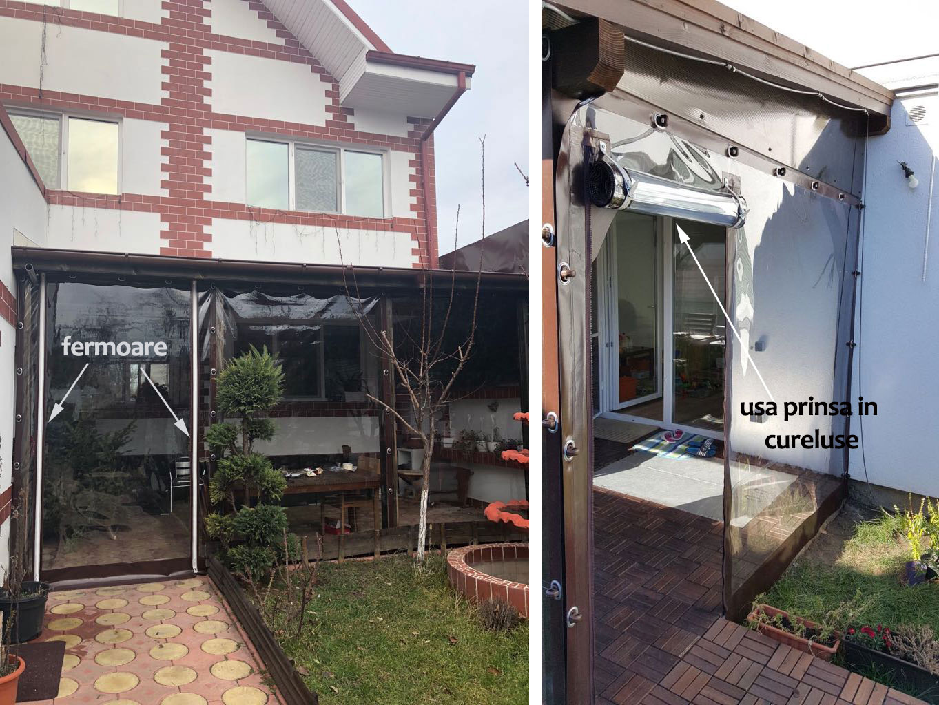 Inchideri terase cu folie transparente