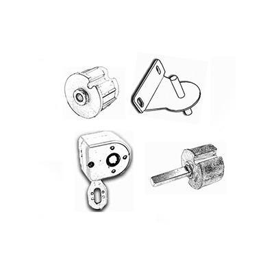 Mecanism pentru rulouri transparente, alb