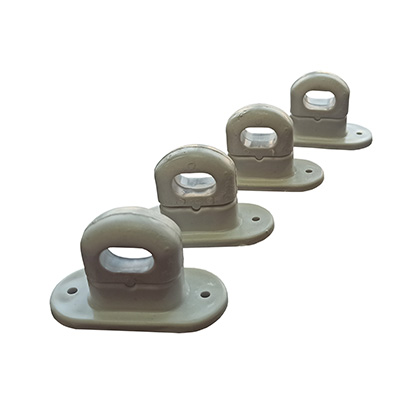 Set 100 Bride Rotative pentru Folie Terasa si Prelata, Alb